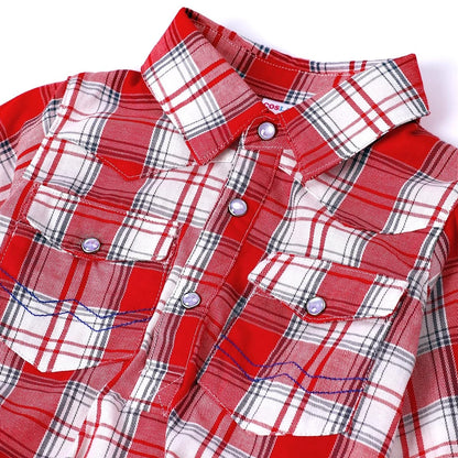 Baby Boys Cowboy Costume Halloween Western Cospaly Clothing Rodeo Birthday Party Clothes Plaid Romper Sets with Scarf and Hat