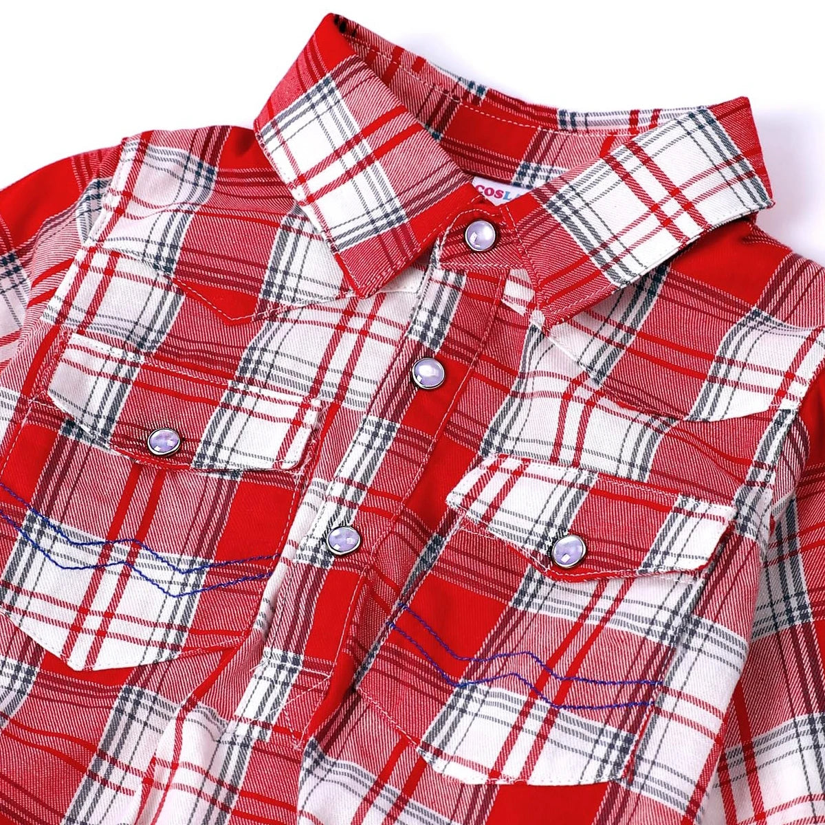 Baby Boys Cowboy Costume Halloween Western Cospaly Clothing Rodeo Birthday Party Clothes Plaid Romper Sets with Scarf and Hat