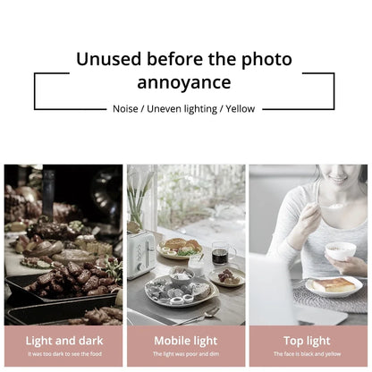 Anneau lumineux Led pour Selfie, Rechargeable par USB, lumières de remplissage, luminosité chaude et froide réglable, pour appareil Photo, vidéo, accessoires de Streaming en direct