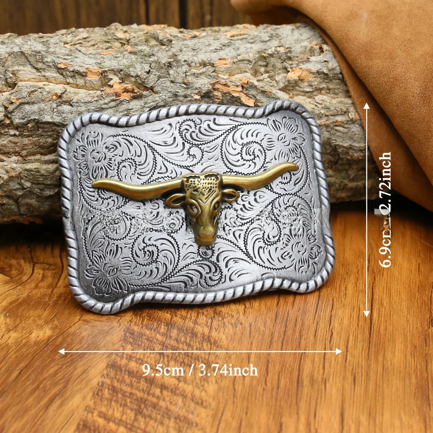 Ceinture ajustable en cuir style cowboy western, style punk, estampage en alliage, boucle de ceinture rétro américaine pour homme, accessoire de mode