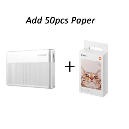 Xiaomi Portable Photo Printer 1S Bluetooth Thermal Print ZINK Inkless Technology Xiaomi App Wireless Portable Photo Printing