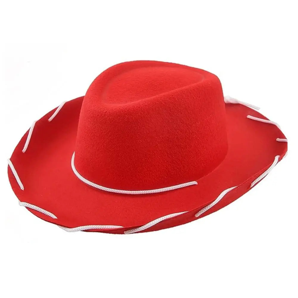 Accessoire de Cowboy chapeau de Cowboy Performance Costume de Cosplay chapeau de princesse en feutre accessoire habillage réglable chapeau de fête d'enterrement de vie de jeune fille femmes