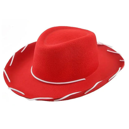 Accessoire de Cowboy chapeau de Cowboy Performance Costume de Cosplay chapeau de princesse en feutre accessoire habillage réglable chapeau de fête d'enterrement de vie de jeune fille femmes