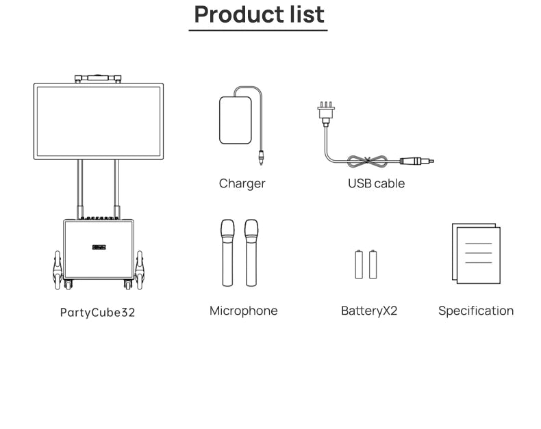 All-in-One KTV Touch Screen Wireless Smart Party Bluetooth Android System Powerful Machine Karaoke Players Speaker With Mic