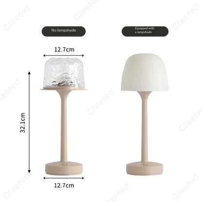 LED High Footed Water Ripple Atmosphere Desk Lamp Romantic Couple Gift Indoor Bedroom Projection Night Light