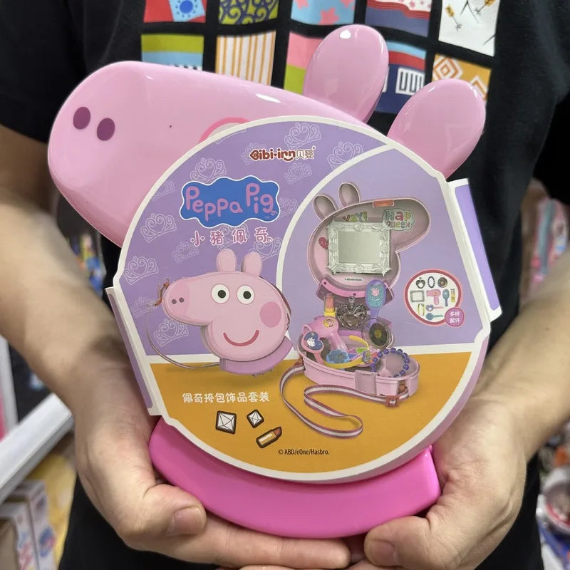 Peppa Pig Home Toys Blind Box Cartoon Baby Chechere Toy Vegetable Kitchen Shopping Series Child Set Shoulder Bag Holiday Gift
