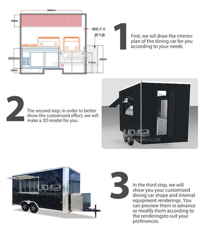 Urdream New Arrival Wholesale Price Food Trucks USA Australia Standard Concession Food Trailer Taco Hamburger Fast Food Truck