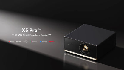 Wanbo X5 Pro New Projector Online 4k Full HD 1080P HDR10 Proyector 1100 ANSI  Android TV11.0 ASA3.0 Auto Focus Projectors