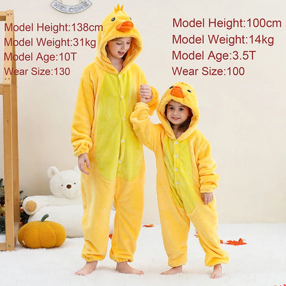 Pyjama en flanelle de carnaval pour enfants, combinaison, combinaison, dessin animé, vêtements d'hiver, Halloween, pour garçons et filles, famille