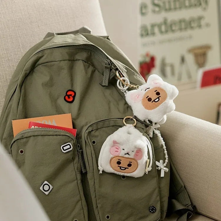 Baby Animal Series Bt21 Cooky Shooky Plush Doll Keychain Pendant Cute Koya Toy Girls Bag Packaging Decoration Collection Gift