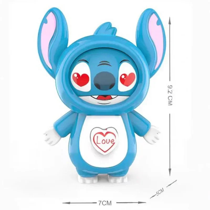 Stitchou Funny Face Changing Toy Automatic Press Switch Expression Changer Stress Relief Fidget Toy For Kids Adults