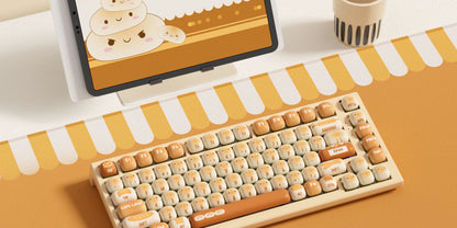 Akko MonsGeek MG75W Bun Wonderland Mechanical Keyboard 75% 83 Keys Hot Swap USB Type-C/2.4G Wireless Dual-mode Gaming Keyboard