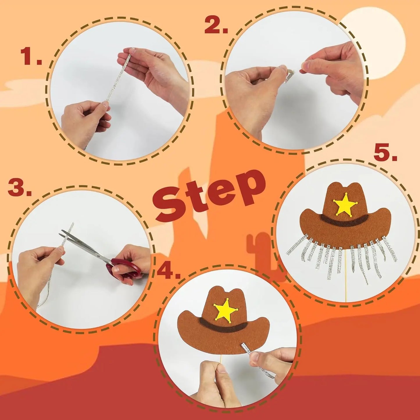 Décoration de gâteau de Cowgirl rose vif, chapeau de Cowgirl brillant, boules Disco pour fête à thème occidental, fournitures de fête d'anniversaire