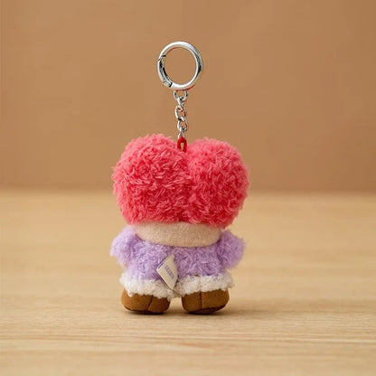 New 10Cm Bt21Ed Baby Series Kawaii Anime Rj Cooky Plush Keychain Cute Cartoon Plush Pendant Doll Toy Bag Accessories Girl Gift