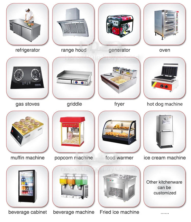 Urdream New Arrival Wholesale Price Food Trucks USA Australia Standard Concession Food Trailer Taco Hamburger Fast Food Truck