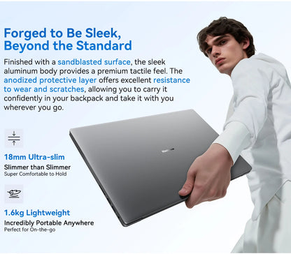 Ordinateur portable Blackview AceBook 12 Win 11 16'' FHD IPS, Intel I5-1030NG7, 16 Go de RAM, 512 Go de SSD, bouton d'alimentation 2 en 1 avec empreinte numérique