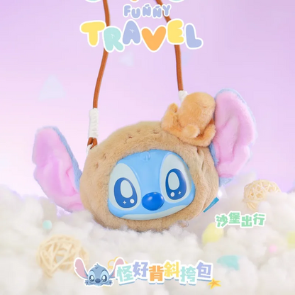 New Genuine Stitch Funny Travel Series Crossbody Bag Vinyl Face Bags Blind Box Trendy Toys Guaihaobei Stitch Mystery Box As Gift