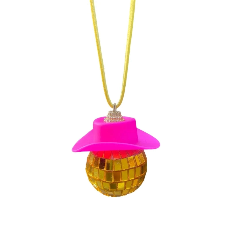 Porte-clés boule disco à suspendre au rétroviseur, accessoire de décoration pour sac ou voiture