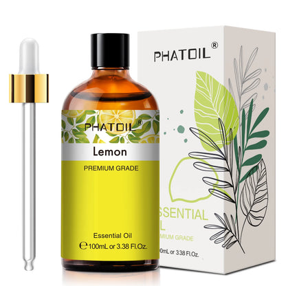 Huile essentielle d'eucalyptus PHATOIL 100 ml pour la peau, lavande, vanille, jasmin, citron, bergamote, huile aromatique pour la fabrication de bougies d'aromathérapie