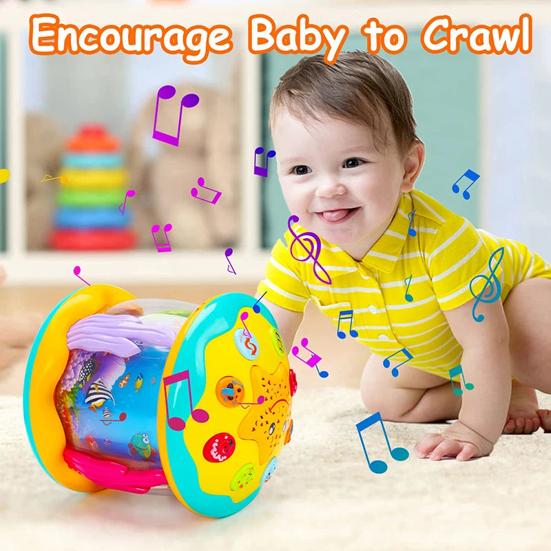 Jouets pour bébés de 1 à 3 ans, projecteur rotatif lumineux océanique, jouets musicaux, jouets sensoriels éducatifs précoces Montessori pour tout-petits, cadeaux