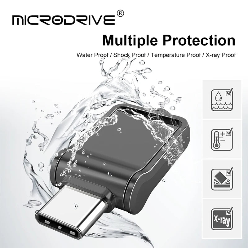 Type C USB2.0 Flash Drives Mini Metal Pen Ultra Dual Memory Stick 16GB 32GB 64GB 128GB Thumb Creative Business Gifts