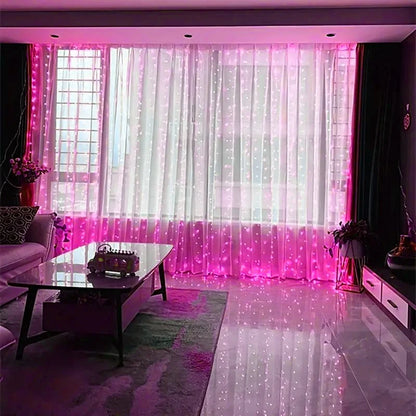 USB Curtain String Lights 8 Lighting Modes LED Light for Outdoor Garden Wedding Christmas New Year Home Decoration