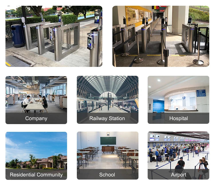 Meilleure vente qualité montage mural 8 pouces reconnaissance faciale dispositif de contrôle d'accès biométrique contrôle d'accès NFC contrôle d'accès QR