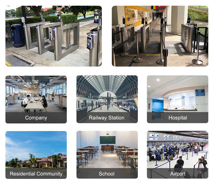 Meilleure vente qualité montage mural 8 pouces reconnaissance faciale dispositif de contrôle d'accès biométrique contrôle d'accès NFC contrôle d'accès QR