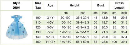 Robe de princesse pour filles, robe d'anniversaire à volants pour enfants, robe de Noël pour enfants,  spectacle, robes de cosplay fantaisie