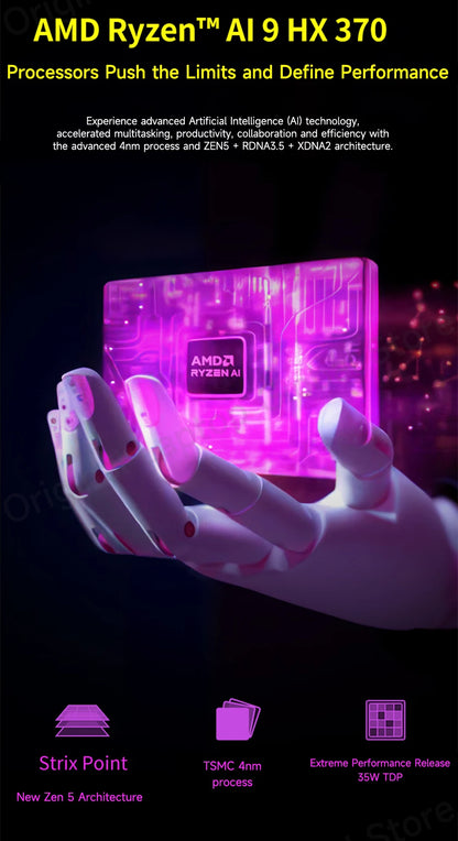 GPD WIN 4 2025 AMD Ryzen™ AI 9 HX 370/ AMD Ryzen 7 8840U Processor 32GB RAM 1TB/2TB Hard Drive 6-inch Pocket Mini PC Laptop