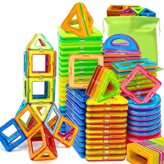 Blocs de construction magnétiques de taille moyenne, jeu de construction magnétique à monter soi-même, jeu de construction pour enfants, cadeau pour enfants, jouet cadeau d'anniversaire ou d'Halloween