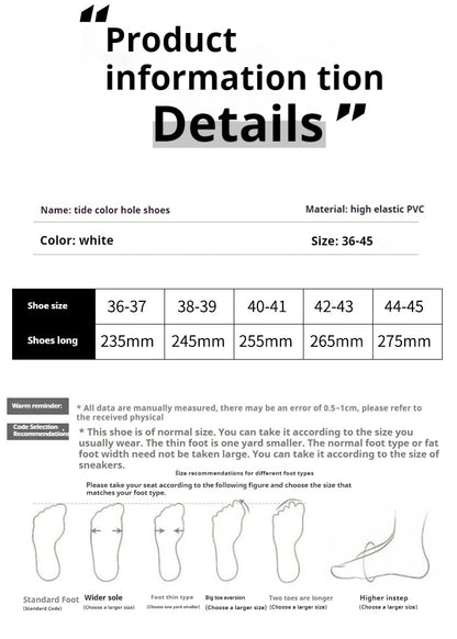 Chaussures à trous cousus pour hommes d'été, sandales antidérapantes et résistantes à l'usure pour l'extérieur, pantoufles de plage à semelles épaisses