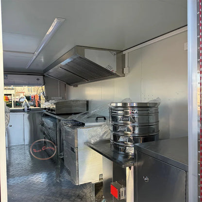 Outdoor Food Trailer for Sale Fashionable Aesthetically Pleasing Fully Equipped Mobile Kitchen Catering Business