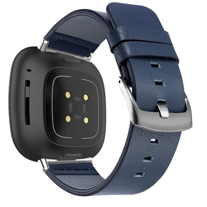 Strap For Fitbit Versa 2 Lite Leather Band SmartWatch Bracelet For Fitbit Versa3 4 Sense Correa Watchband Pin Buckle Accessories
