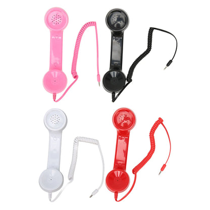 Handheld Cell Phone Telephone Receiver Multifunction One Click  Radiation Proof Retro Phone Handset for Mobile Phones Computers