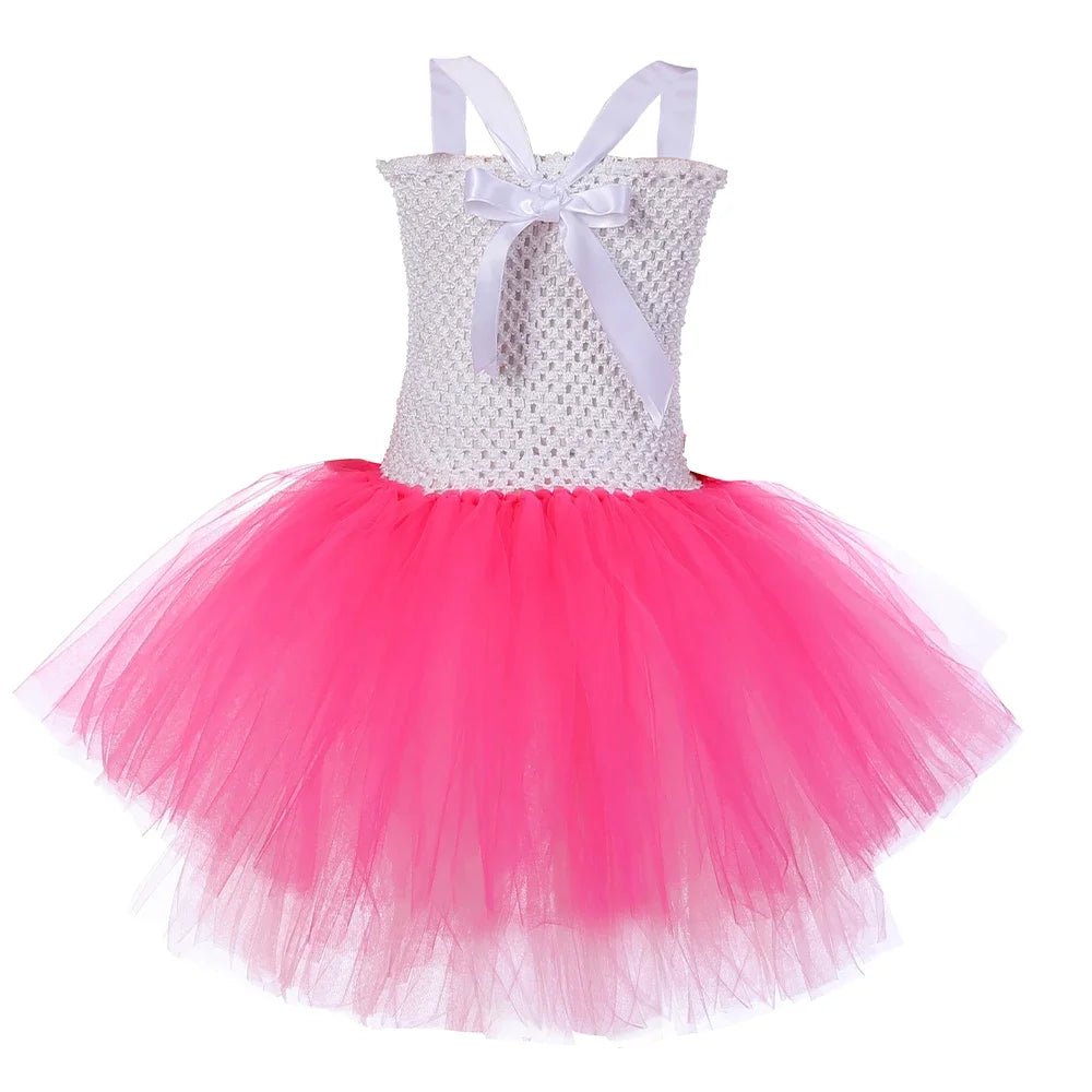 2025 Halloween Costume de Cowgirl rose pour filles, robe de princesse Tutu de fête d'anniversaire, tenue de Cowboy de vache