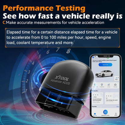 XTOOL Advancer AD20 Mini Bluetooth 5.0 OBD2 Scanner Full obd2 Functions Car Diagnostic Scan Tool Read/Clear fault code Universal