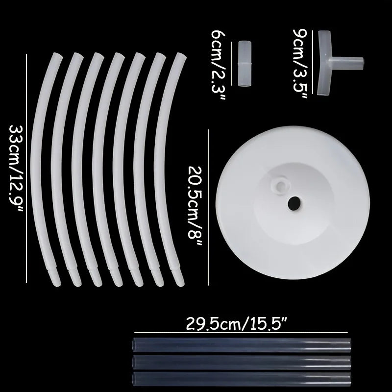 1/2set Round Balloon Stand Arch Balloons Wreath Ring For Wedding Decoration Baby Shower Birthday Party Christmas Ballon Garland