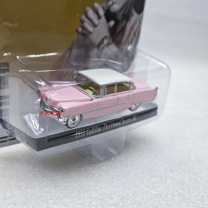 GreenLight 1:64 1955 Cadillac Fleetwo Series 60 godfather Elvis Presley Model Collectible Toy Gift Souvenir Display Ornament