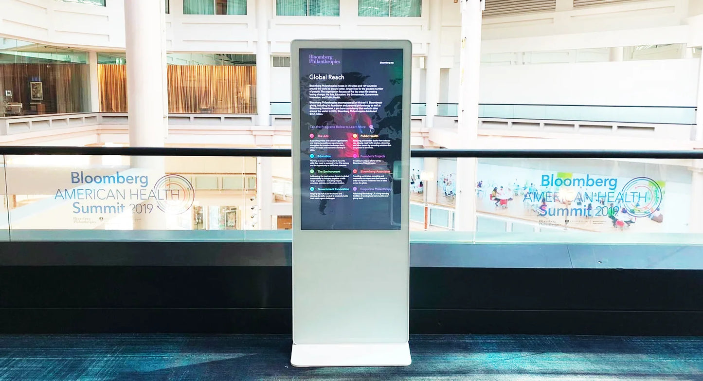 21.5 32 43 pouces centre commercial Android écran tactile interactif affichage de signalisation numérique support de sol Lcd kiosque d'auto-service