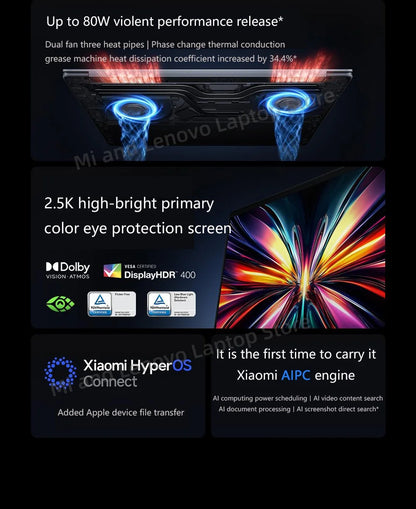 【World Premiere】REDMI Book Pro 16 2025 Ultra5-225H/Ultra7-255H 32GB+1TB 2.5K/3.1K 120Hz/165Hz  Grey