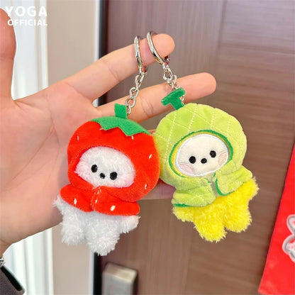 Bt21Ed Baby Fruit Series Kawaii Anime COOKY MANG Plus Keychain Cute Cartoon Plus Pendant Doll Toy Bag Accessories Girl Gift