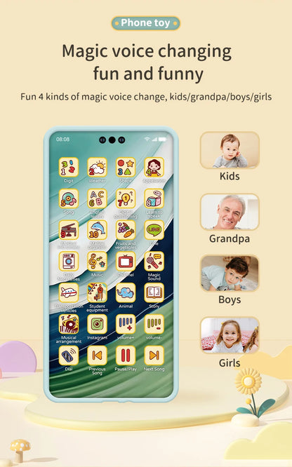 Toy Cell Phone Educational Toys Children Simulation Phone Toy Phone Mobile Early Educational Toy Learning Cellphone Model Toy