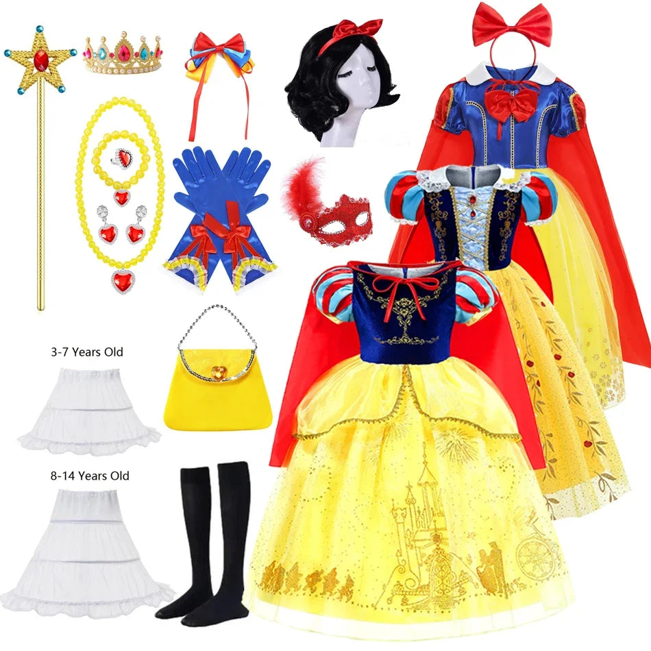 Costume de princesse pour bébé fille, robe de soirée, robe de bal, déguisements de princesse pour carnaval, Halloween
