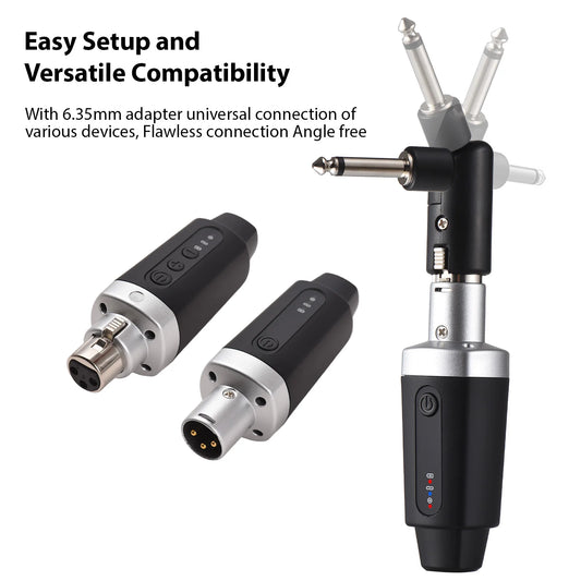 Système de microphone sans fil Xlr, émetteur et récepteur, JEBass électrique, centre commercial audio, 30-50m, 98-164 pieds de long