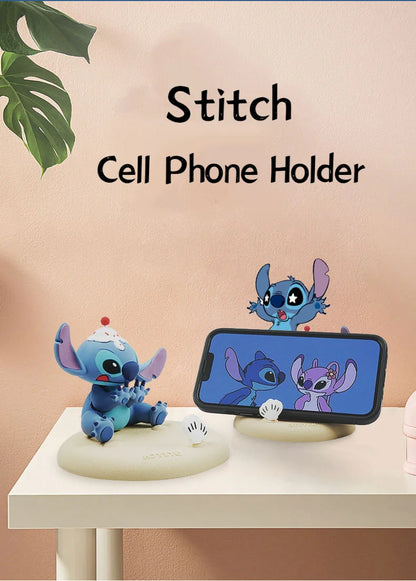 Stitch Mobile Phone Holder Decoration Ornament Creative Furniture Kawaii Environmentally Office Desktop Small Ornament Gift
