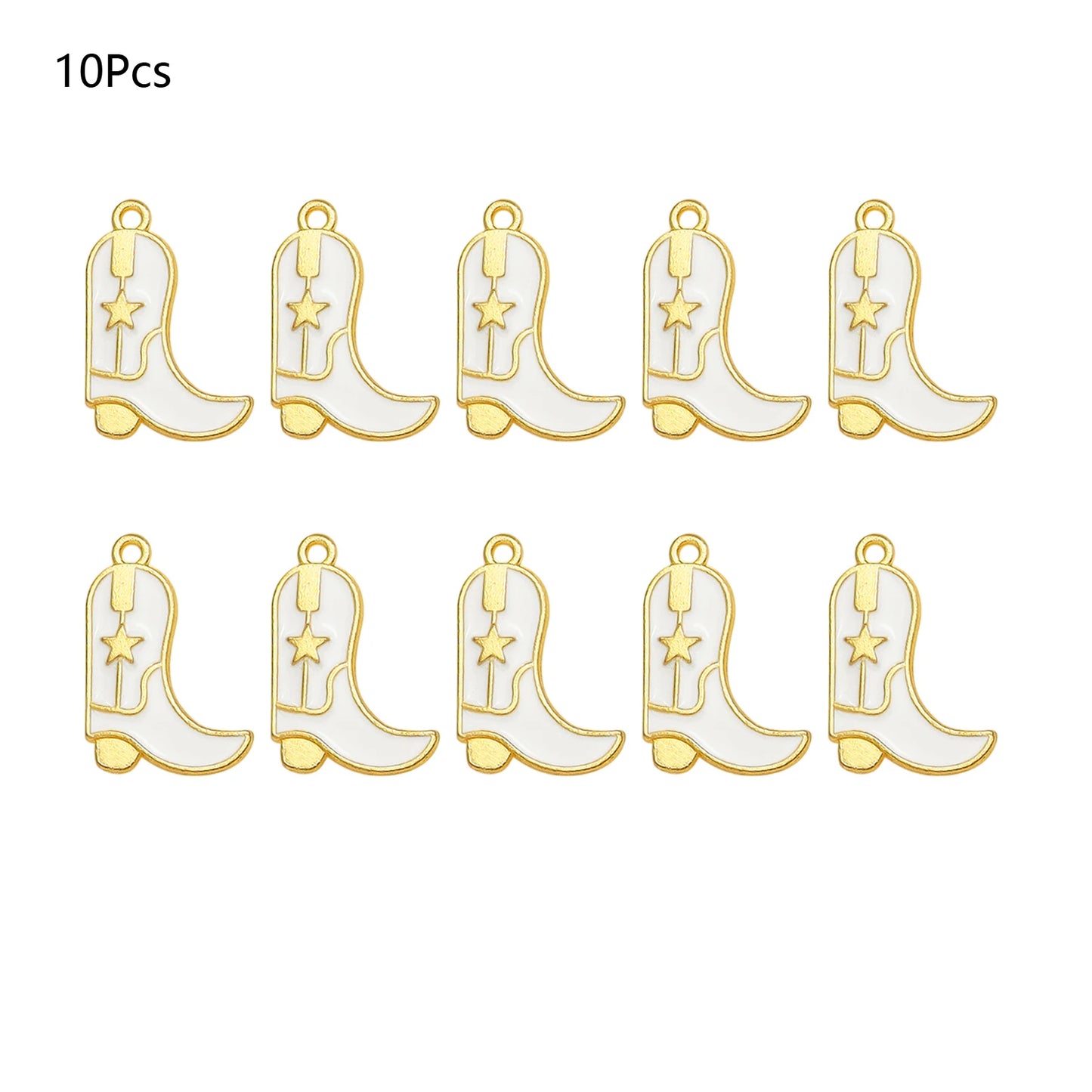 Pendentif Cowboy Western DIY Fabrication artisanale de bijoux pour boucles d'oreilles Bracelet Collier Émail Chapeau Cowgirl Bottes Breloques Accessoires