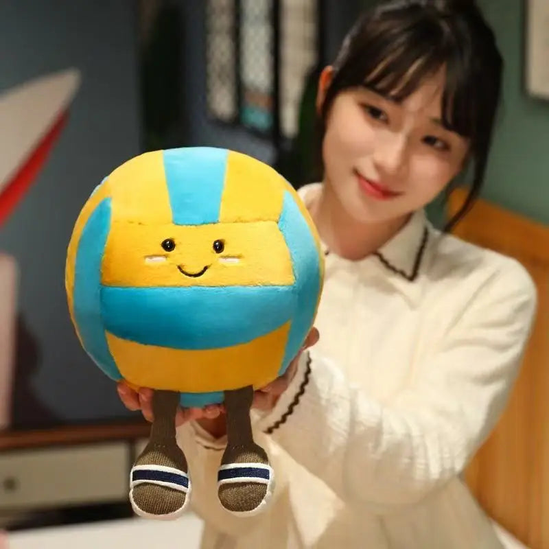 Peluche Jellycat, nouvelle poupée de volley-ball, jouet fait main, poupée de dessin animé mignon, coussin, cadeau d'anniversaire pour enfant