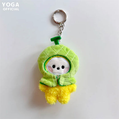 Bt21Ed Baby Fruit Series Kawaii Anime COOKY MANG Plus Keychain Cute Cartoon Plus Pendant Doll Toy Bag Accessories Girl Gift