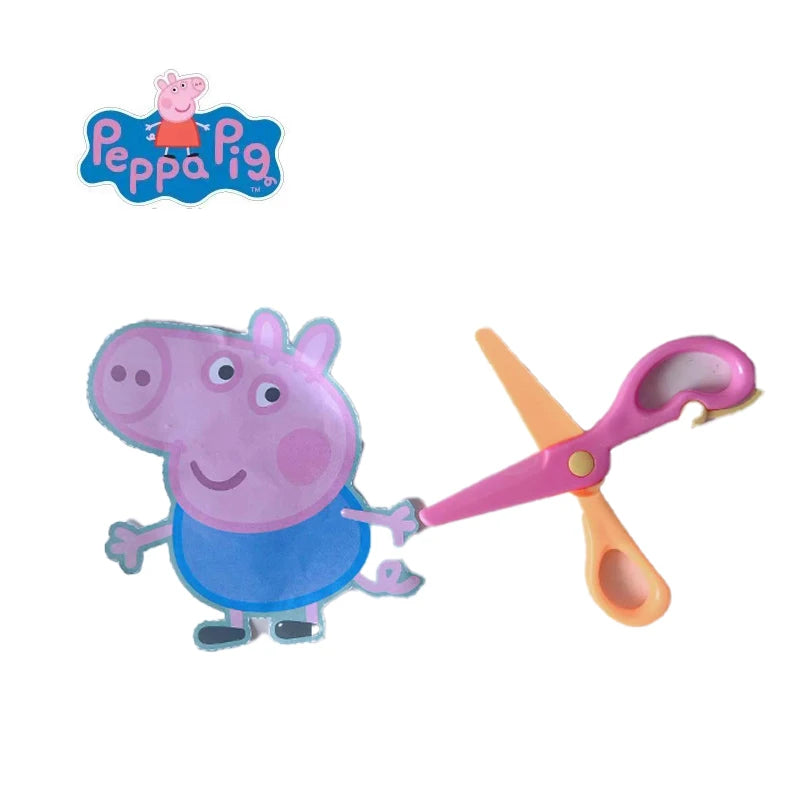 108pcs Peppa Pig Funny Paper Cuttings Origami Handmade Children's Colored Paper Kinder garten Learn Cartoon Baby Puzzle Toy Gift